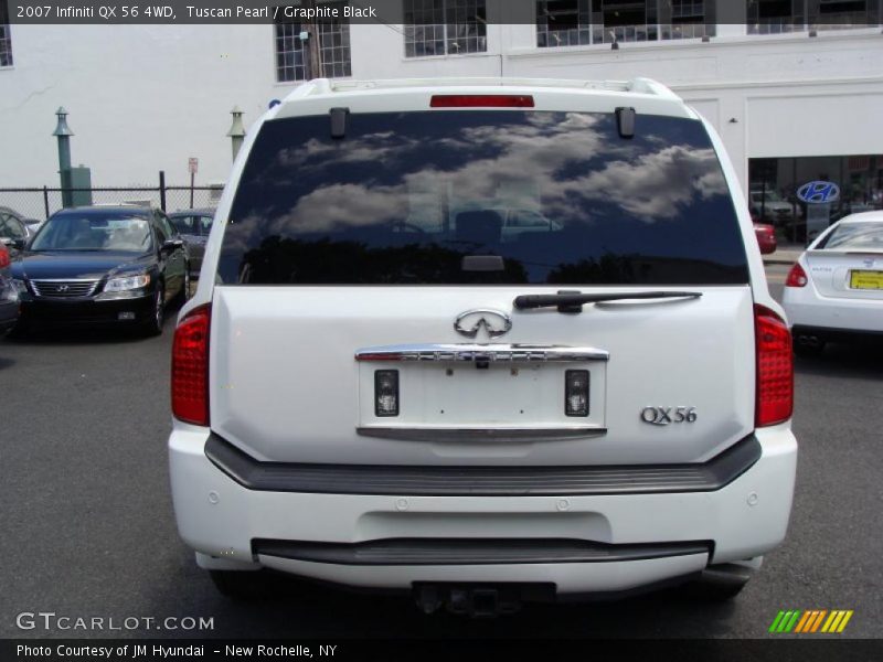 Tuscan Pearl / Graphite Black 2007 Infiniti QX 56 4WD