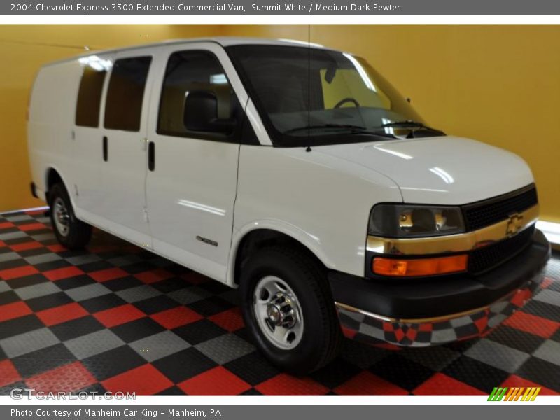 Summit White / Medium Dark Pewter 2004 Chevrolet Express 3500 Extended Commercial Van