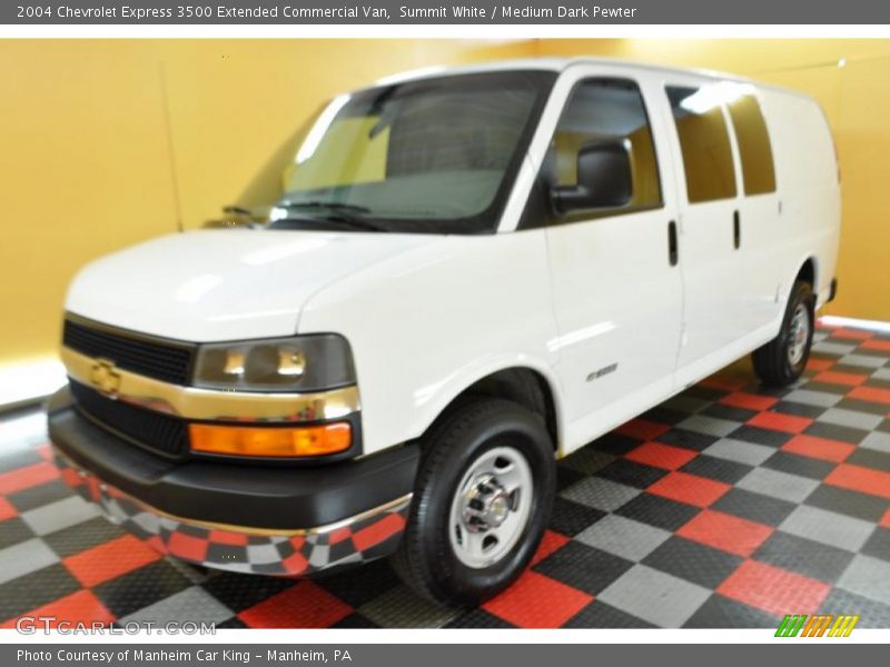 Summit White / Medium Dark Pewter 2004 Chevrolet Express 3500 Extended Commercial Van