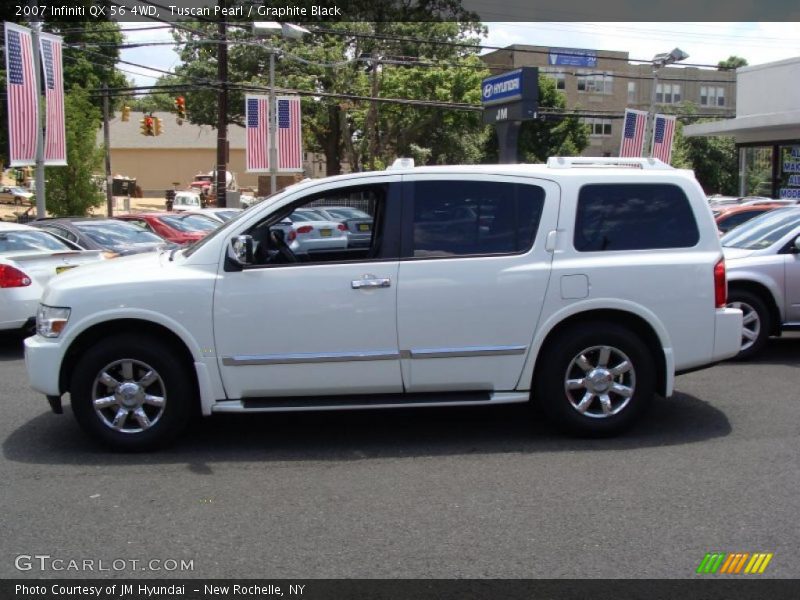 Tuscan Pearl / Graphite Black 2007 Infiniti QX 56 4WD