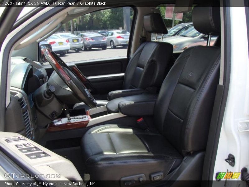 Tuscan Pearl / Graphite Black 2007 Infiniti QX 56 4WD