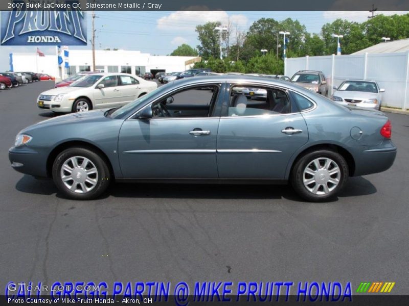 Slatestone Metallic / Gray 2007 Buick LaCrosse CX