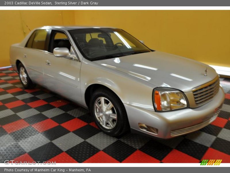 Sterling Silver / Dark Gray 2003 Cadillac DeVille Sedan