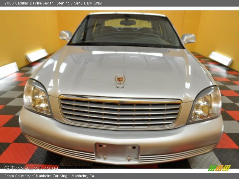 Sterling Silver / Dark Gray 2003 Cadillac DeVille Sedan
