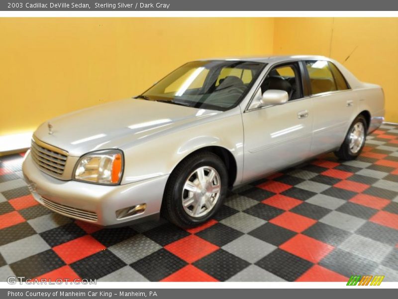 Sterling Silver / Dark Gray 2003 Cadillac DeVille Sedan