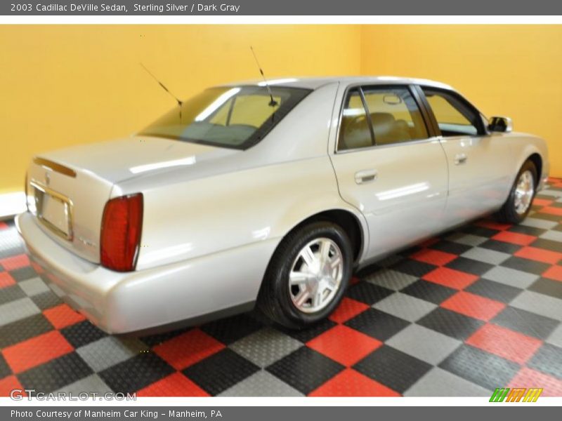 Sterling Silver / Dark Gray 2003 Cadillac DeVille Sedan
