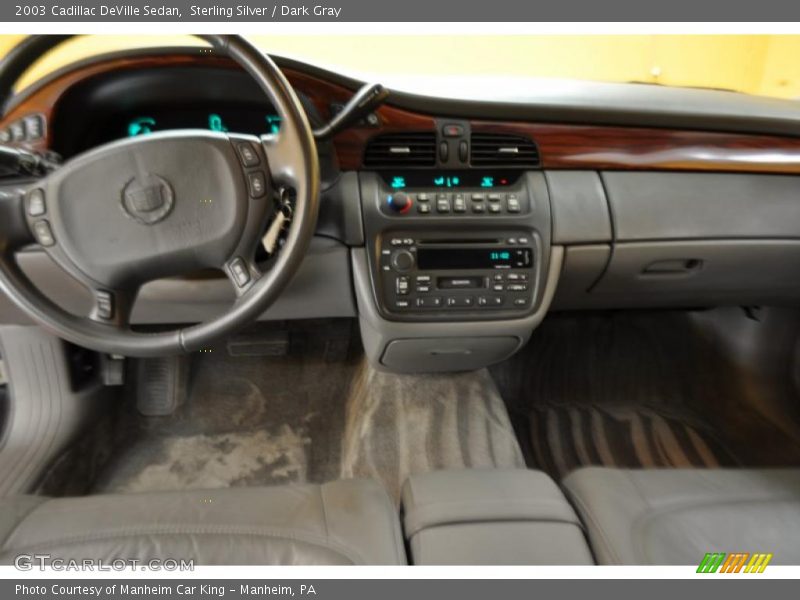 Sterling Silver / Dark Gray 2003 Cadillac DeVille Sedan