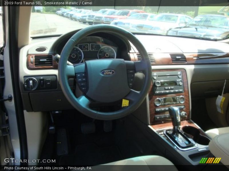 Smokestone Metallic / Camel 2009 Ford Taurus SEL