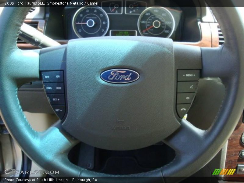 Smokestone Metallic / Camel 2009 Ford Taurus SEL