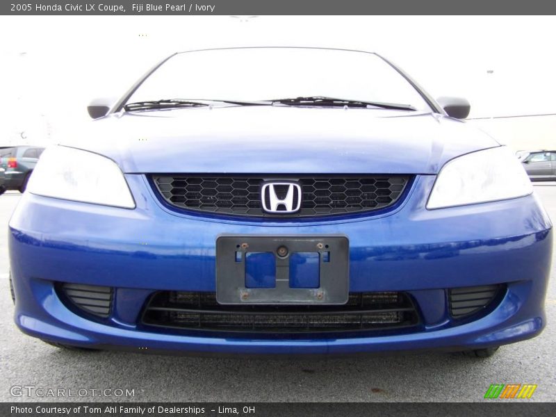 Fiji Blue Pearl / Ivory 2005 Honda Civic LX Coupe