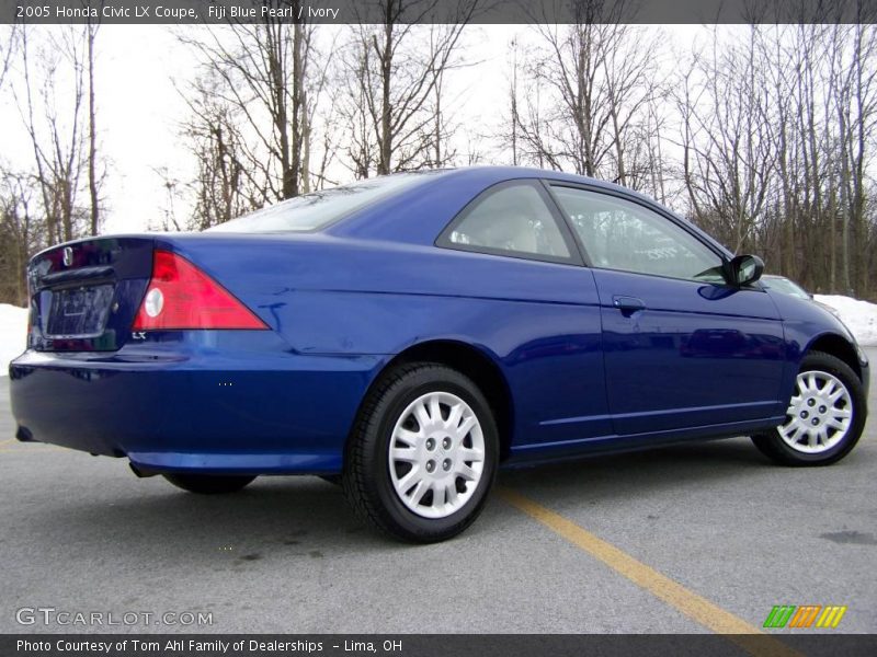 Fiji Blue Pearl / Ivory 2005 Honda Civic LX Coupe