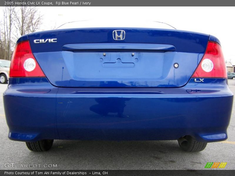 Fiji Blue Pearl / Ivory 2005 Honda Civic LX Coupe