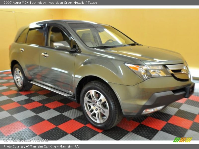 Aberdeen Green Metallic / Taupe 2007 Acura MDX Technology
