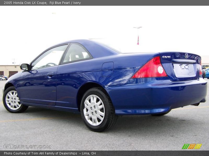 Fiji Blue Pearl / Ivory 2005 Honda Civic LX Coupe