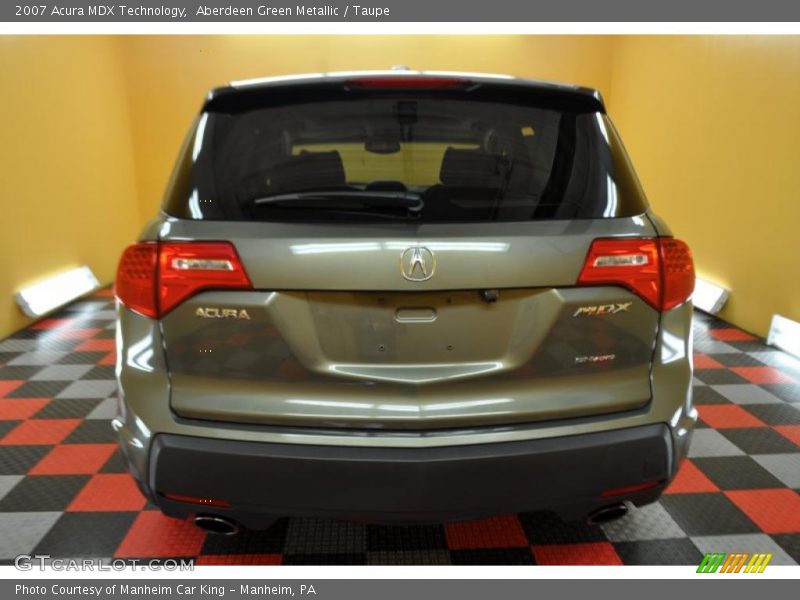 Aberdeen Green Metallic / Taupe 2007 Acura MDX Technology