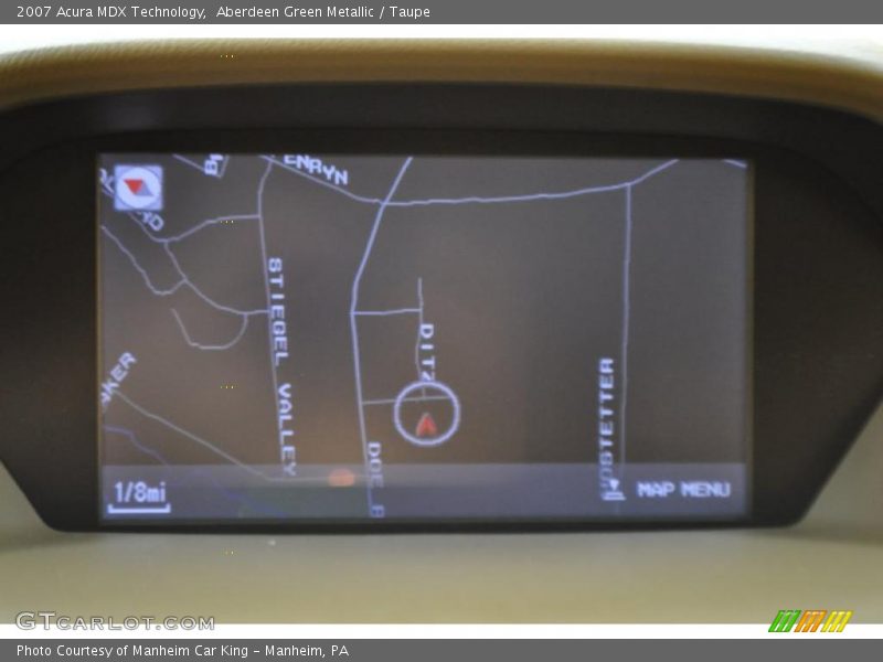 Aberdeen Green Metallic / Taupe 2007 Acura MDX Technology