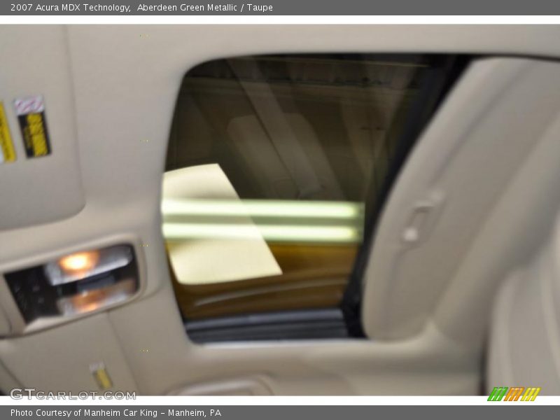 Aberdeen Green Metallic / Taupe 2007 Acura MDX Technology