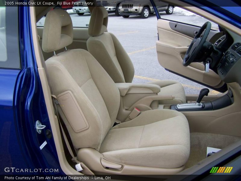 Fiji Blue Pearl / Ivory 2005 Honda Civic LX Coupe