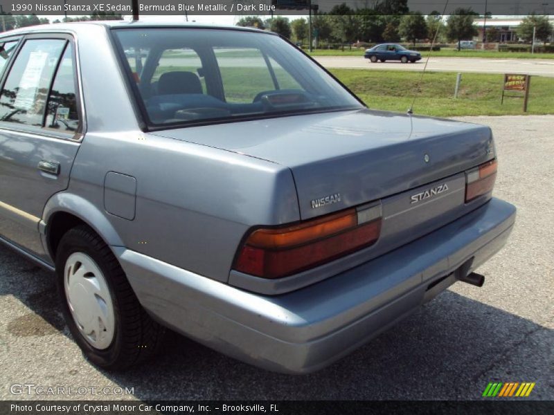 Bermuda Blue Metallic / Dark Blue 1990 Nissan Stanza XE Sedan