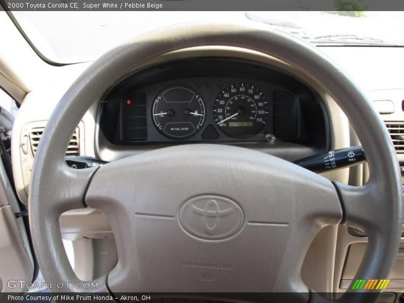 Super White / Pebble Beige 2000 Toyota Corolla CE