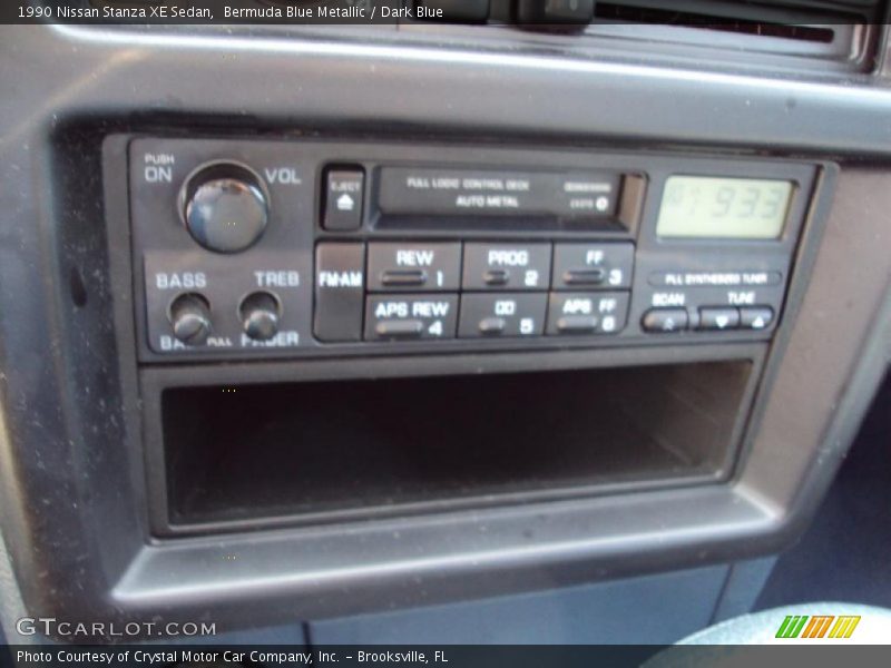 Bermuda Blue Metallic / Dark Blue 1990 Nissan Stanza XE Sedan