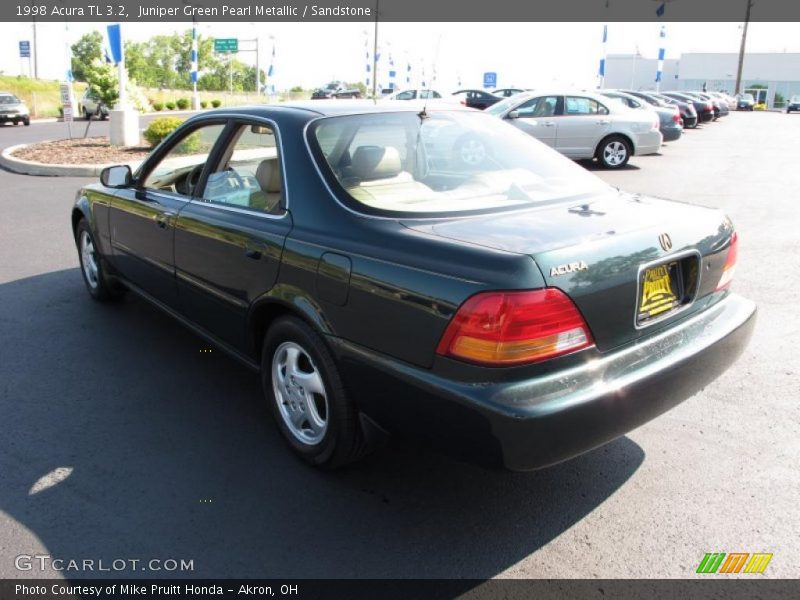 Juniper Green Pearl Metallic / Sandstone 1998 Acura TL 3.2