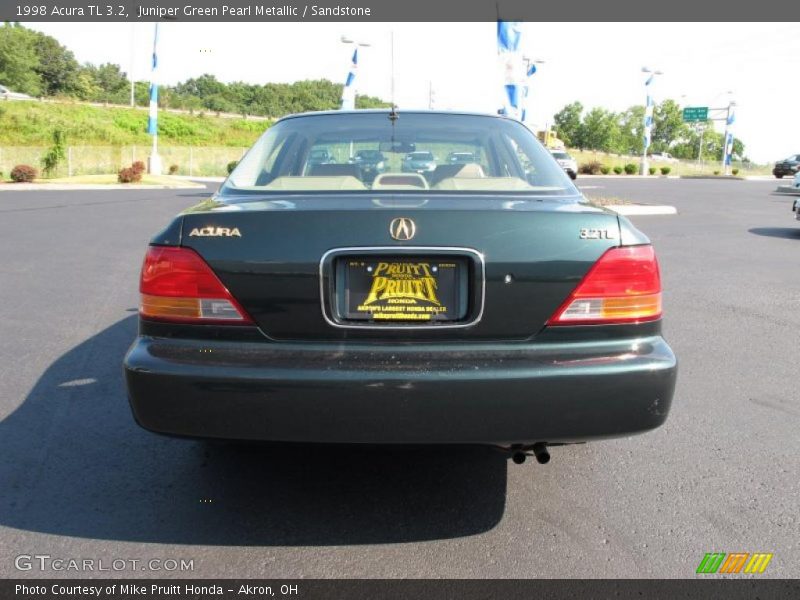 Juniper Green Pearl Metallic / Sandstone 1998 Acura TL 3.2