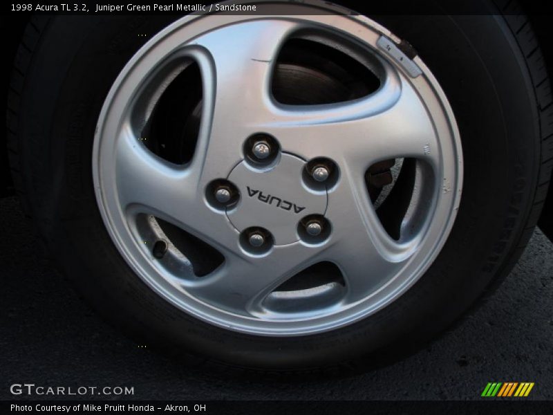 Juniper Green Pearl Metallic / Sandstone 1998 Acura TL 3.2