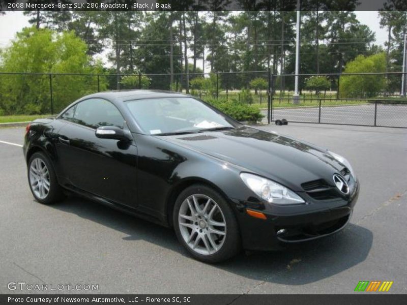 Black / Black 2008 Mercedes-Benz SLK 280 Roadster