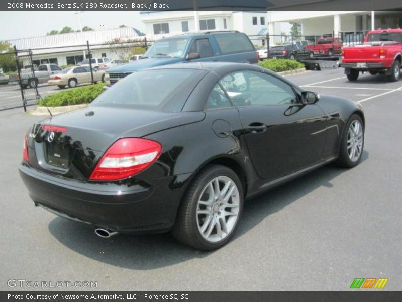 Black / Black 2008 Mercedes-Benz SLK 280 Roadster