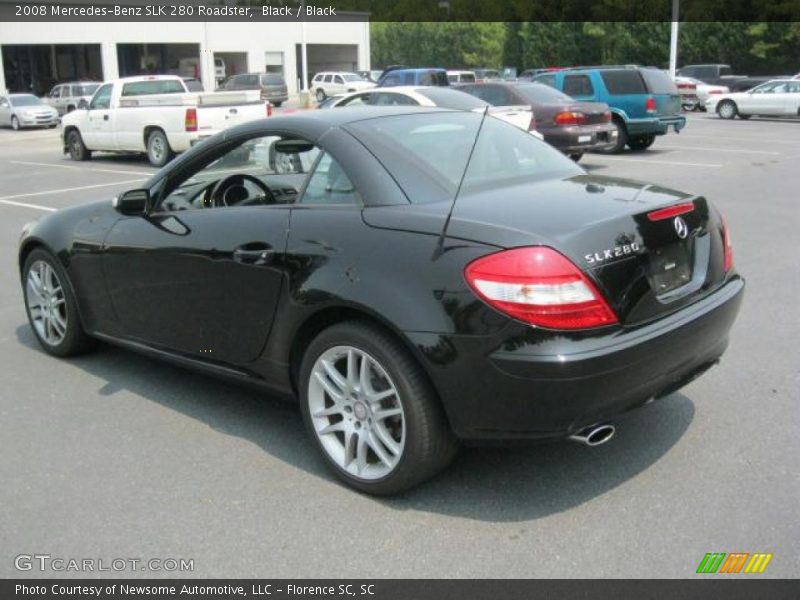 Black / Black 2008 Mercedes-Benz SLK 280 Roadster