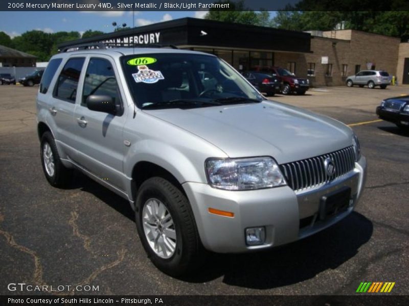 Silver Metallic / Black/Light Parchment 2006 Mercury Mariner Luxury 4WD