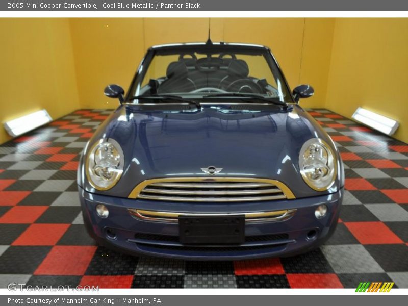 Cool Blue Metallic / Panther Black 2005 Mini Cooper Convertible
