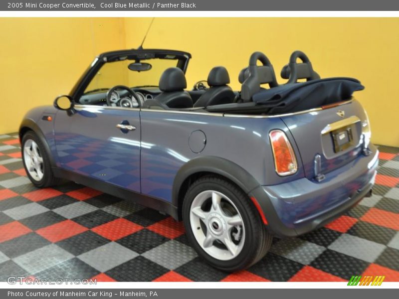 Cool Blue Metallic / Panther Black 2005 Mini Cooper Convertible