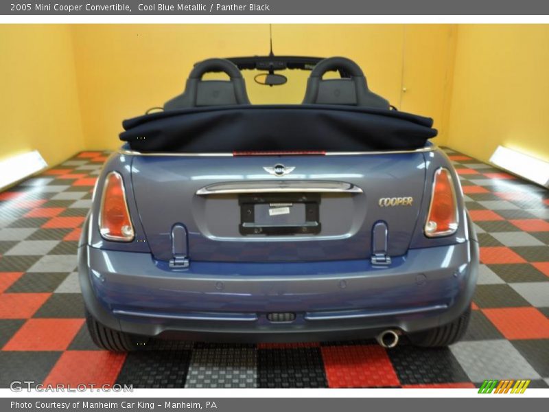 Cool Blue Metallic / Panther Black 2005 Mini Cooper Convertible