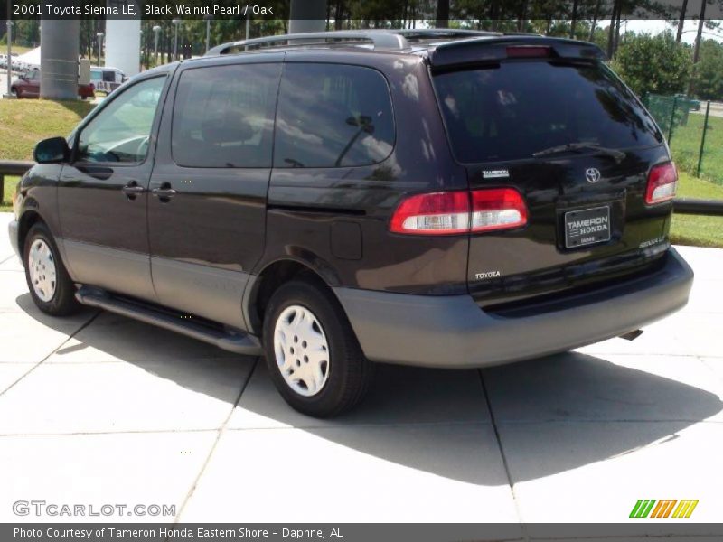 Black Walnut Pearl / Oak 2001 Toyota Sienna LE