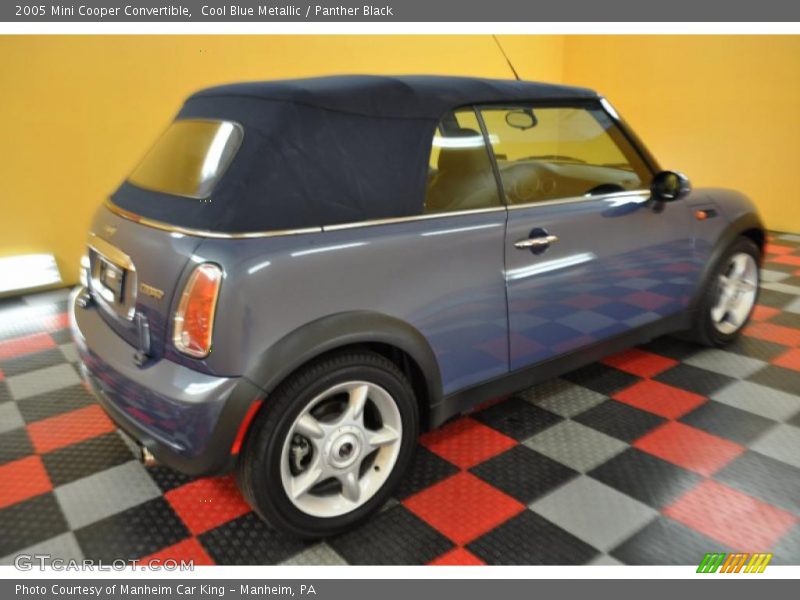 Cool Blue Metallic / Panther Black 2005 Mini Cooper Convertible