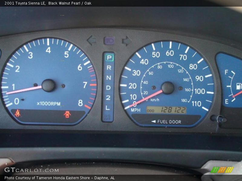 Black Walnut Pearl / Oak 2001 Toyota Sienna LE