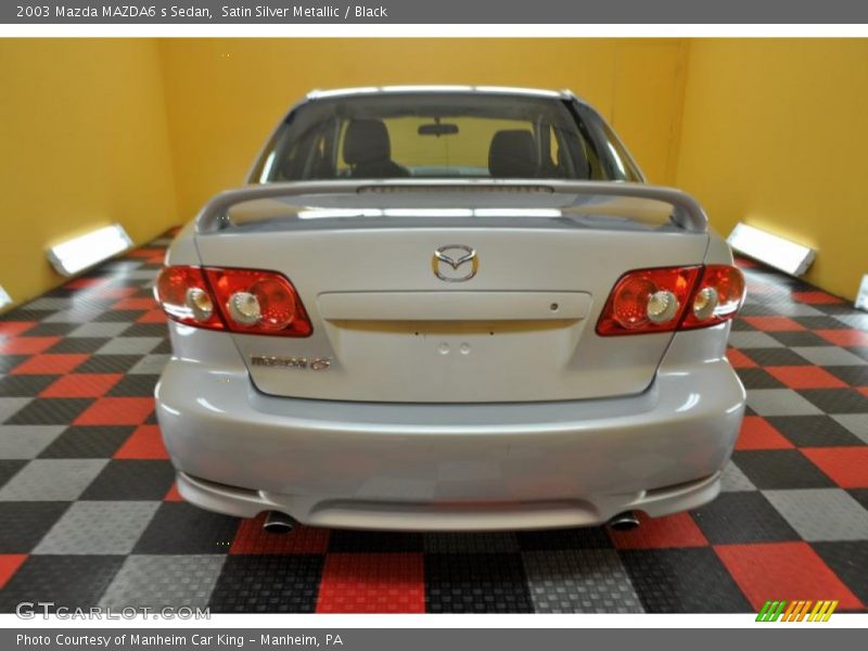 Satin Silver Metallic / Black 2003 Mazda MAZDA6 s Sedan