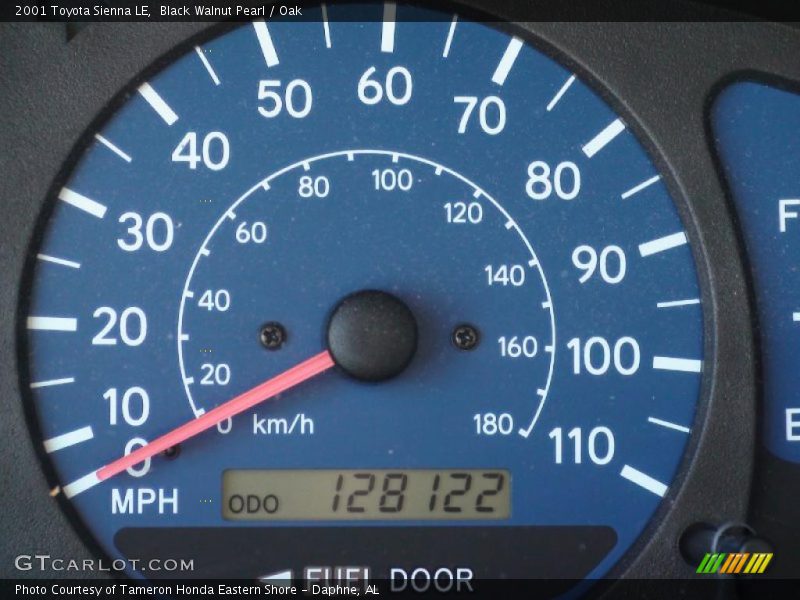 Black Walnut Pearl / Oak 2001 Toyota Sienna LE