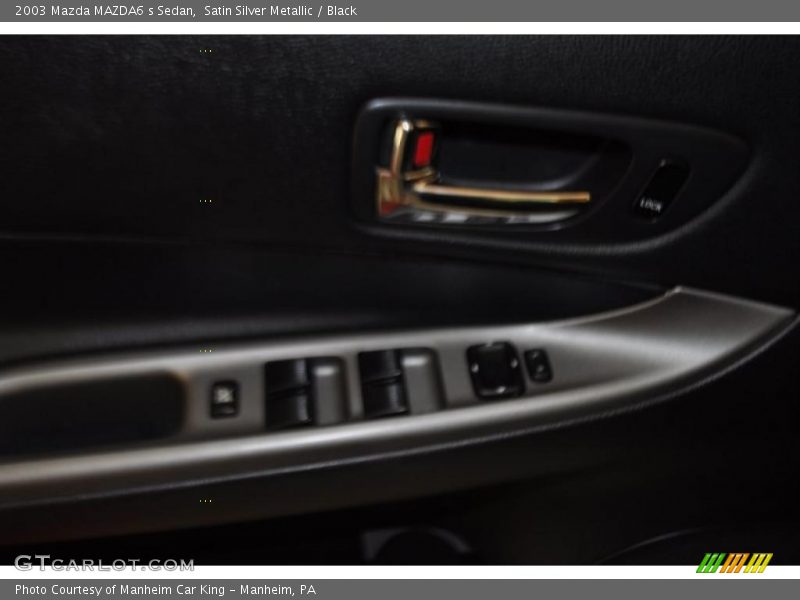 Satin Silver Metallic / Black 2003 Mazda MAZDA6 s Sedan