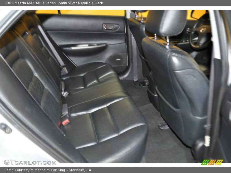 Satin Silver Metallic / Black 2003 Mazda MAZDA6 s Sedan