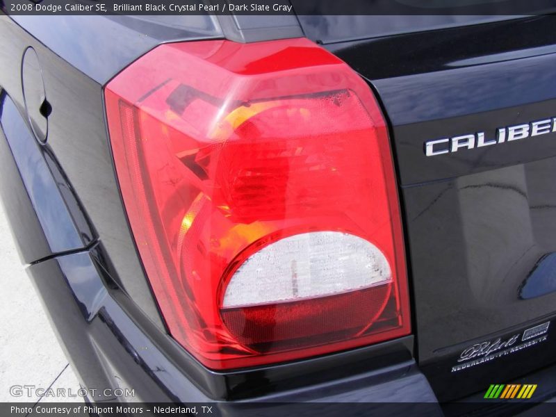 Brilliant Black Crystal Pearl / Dark Slate Gray 2008 Dodge Caliber SE