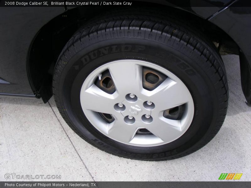 Brilliant Black Crystal Pearl / Dark Slate Gray 2008 Dodge Caliber SE