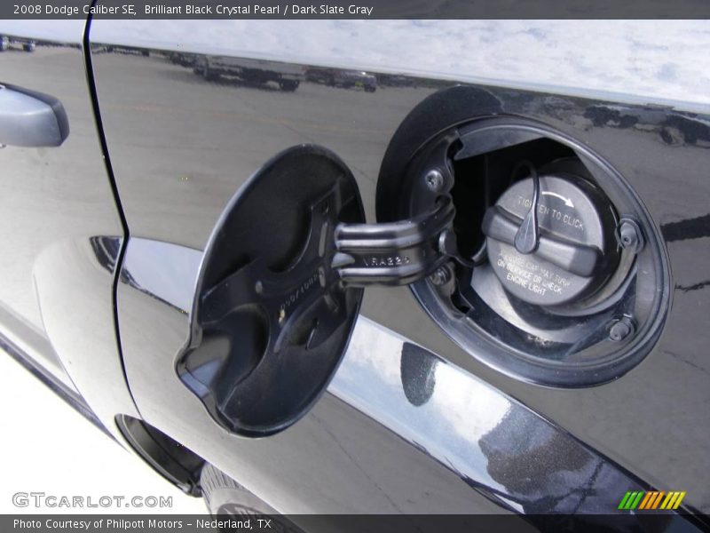 Brilliant Black Crystal Pearl / Dark Slate Gray 2008 Dodge Caliber SE