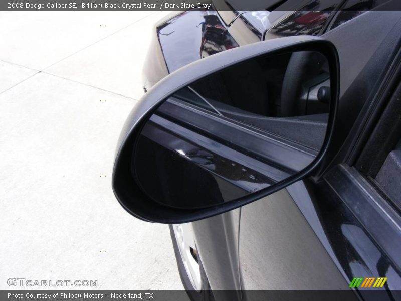 Brilliant Black Crystal Pearl / Dark Slate Gray 2008 Dodge Caliber SE