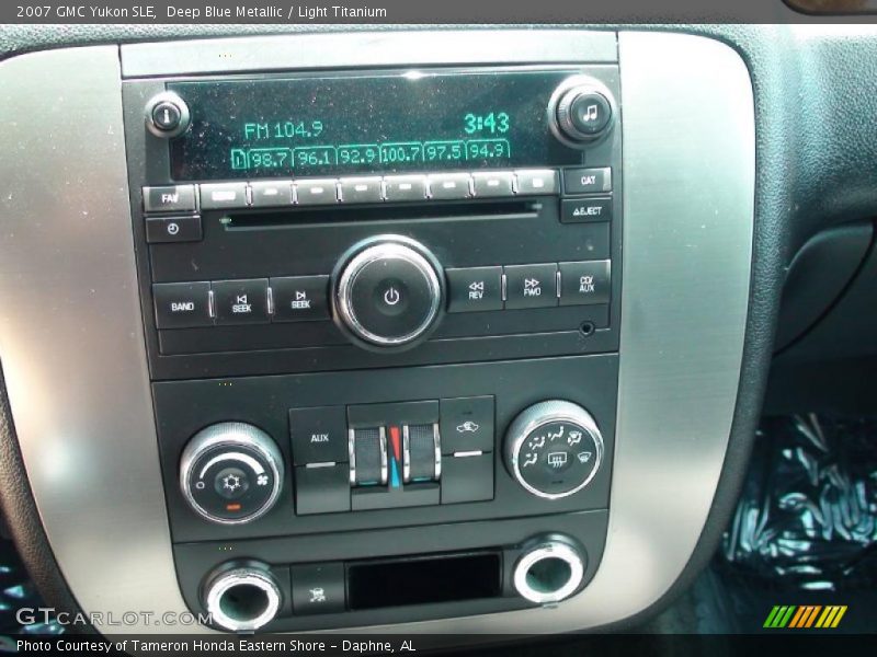Deep Blue Metallic / Light Titanium 2007 GMC Yukon SLE