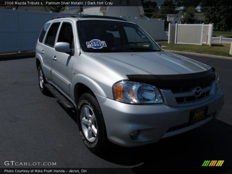 Platinum Silver Metallic / Dark Flint Gray 2006 Mazda Tribute s