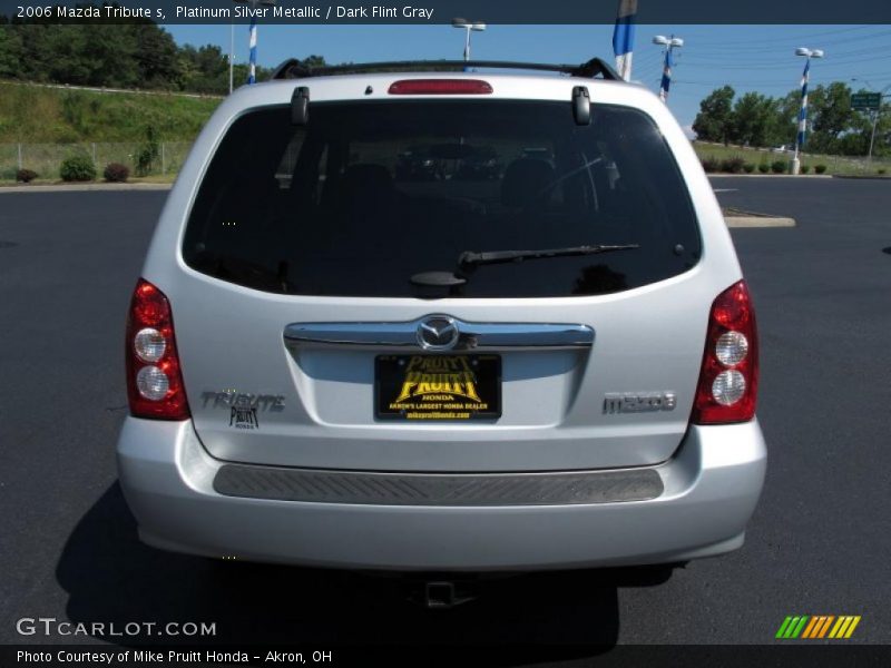Platinum Silver Metallic / Dark Flint Gray 2006 Mazda Tribute s