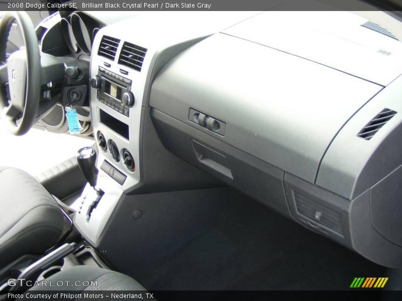 Brilliant Black Crystal Pearl / Dark Slate Gray 2008 Dodge Caliber SE